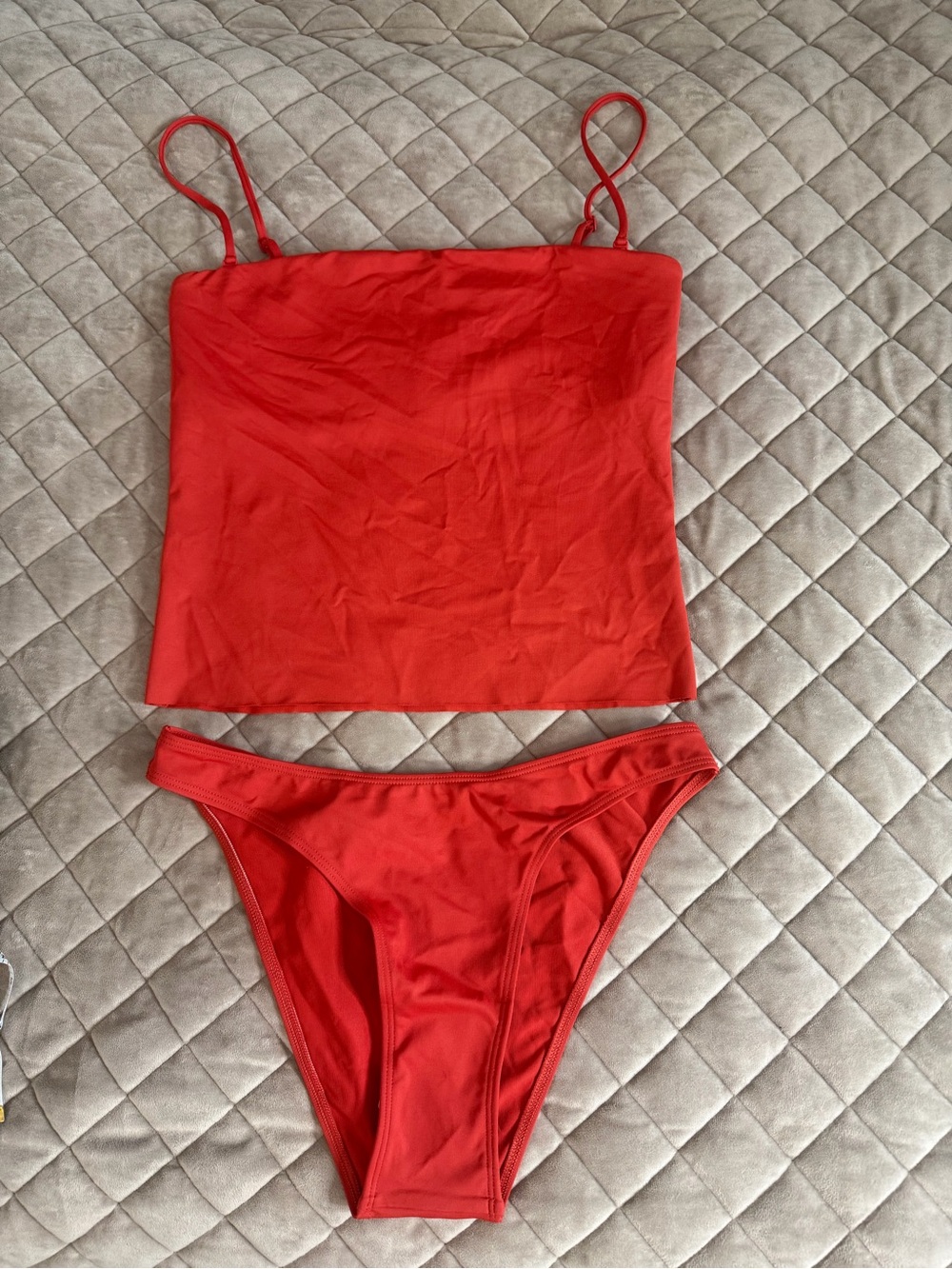 SKIMS Terra Tankini Top and Bikini Bottom Set